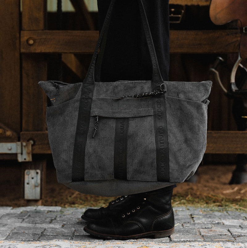 Mr Simple | Jasper Tote | Charcoal Corduroy - NASH + BANKS