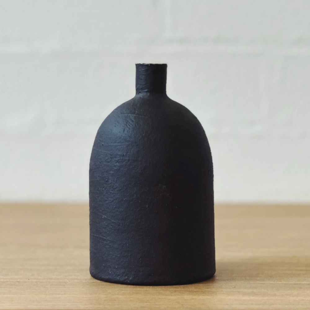 Jenn Johnston Ceramics - Charcoal VaseUP Bottle | Short