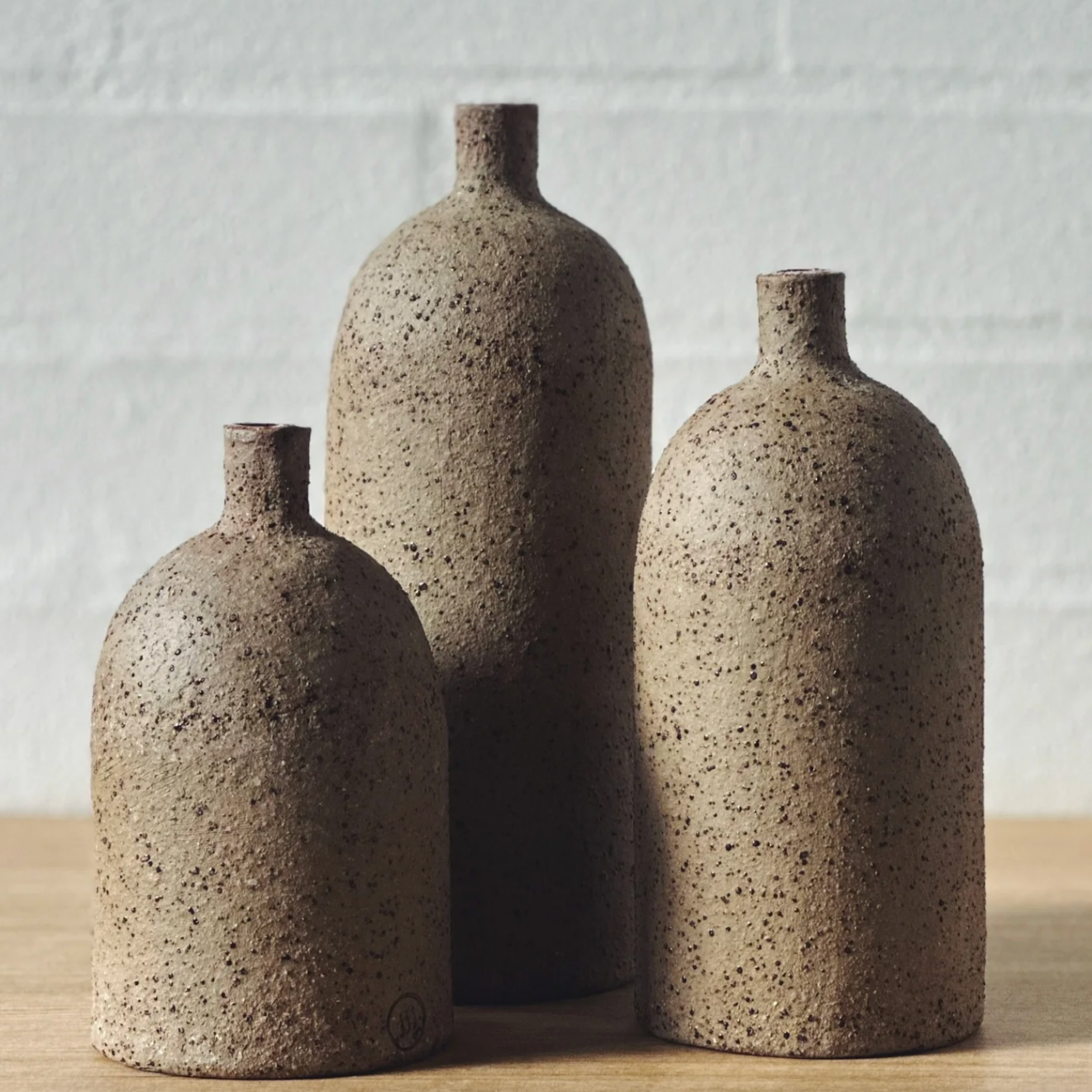 Jenn Johnston Ceramics - Dark Speckled VaseUP Bottle | Medium