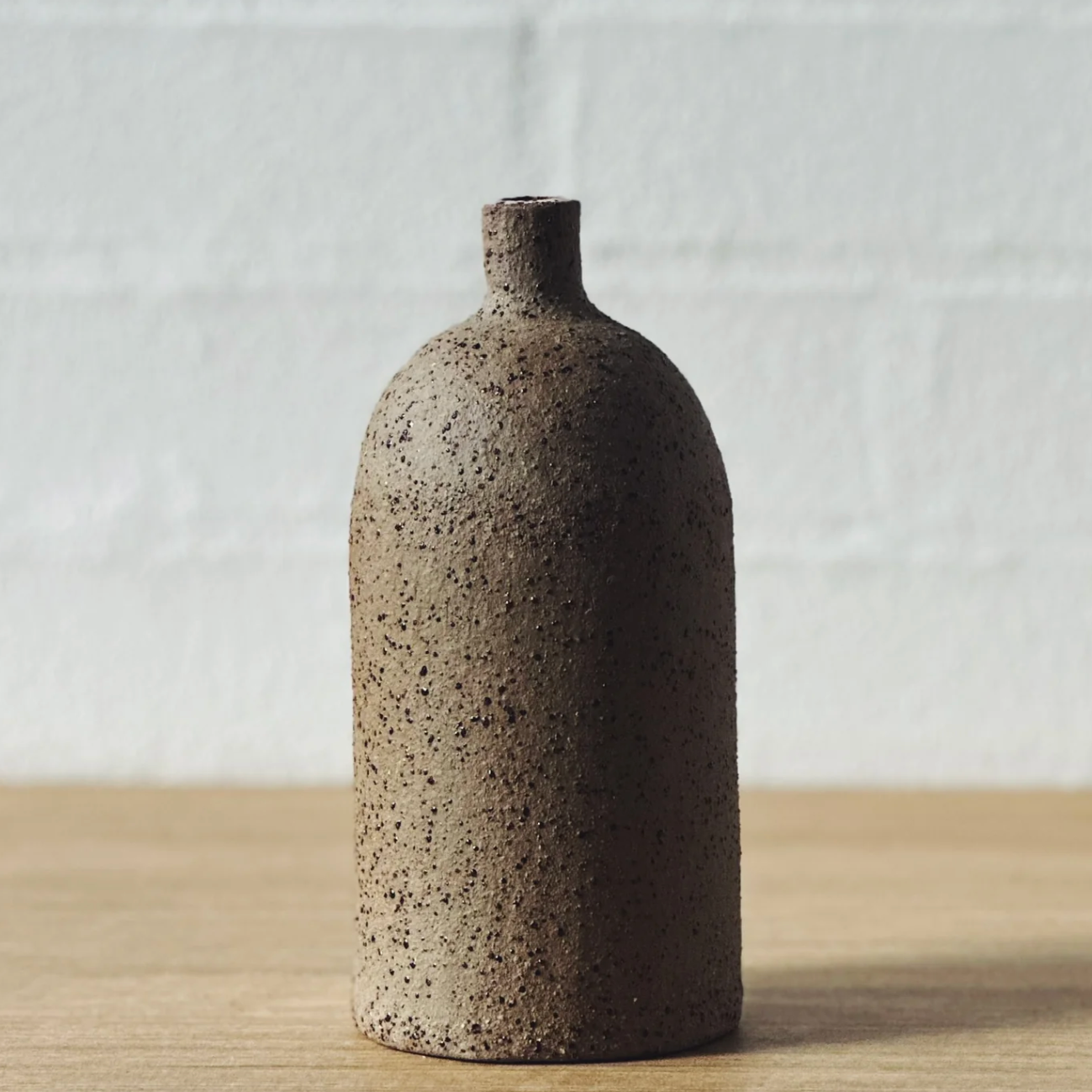 Jenn Johnston Ceramics - Dark Speckled VaseUP Bottle | Medium