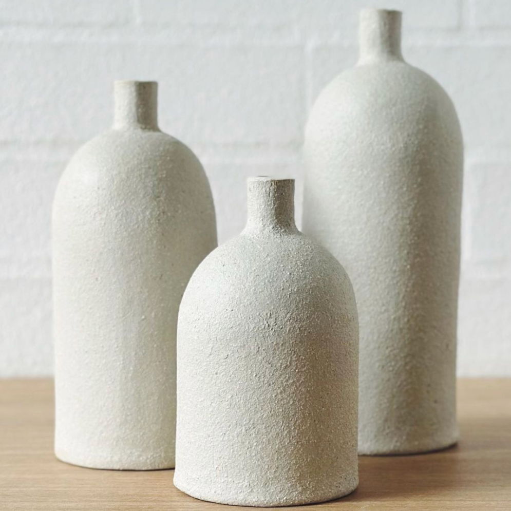 Jenn Johnston Ceramics - White VaseUP Bottle | Tall