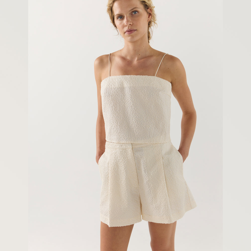 FOEMINA | JULES Short | White Jacquard - NASH + BANKS