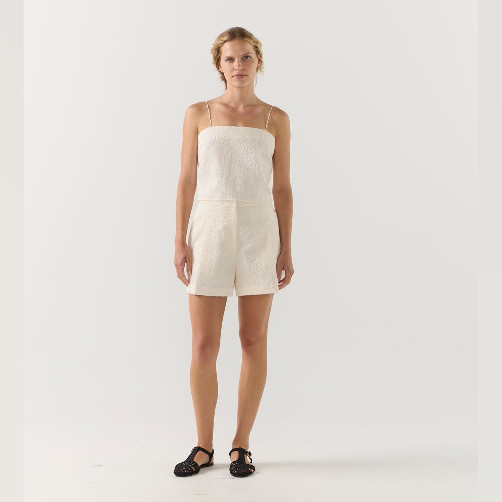 FOEMINA | JULES Short | White Jacquard - NASH + BANKS