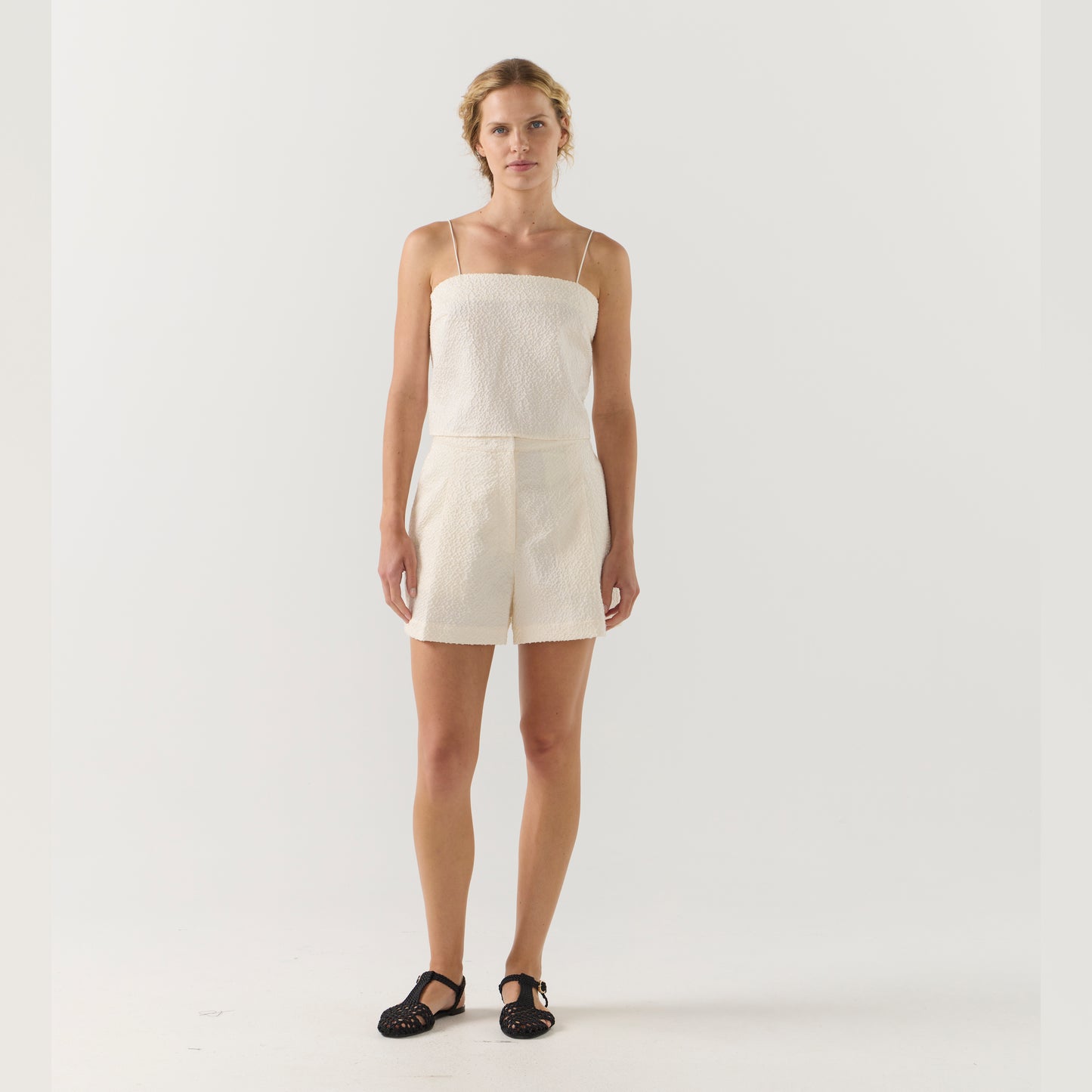 FOEMINA | JULES Short | White Jacquard - NASH + BANKS