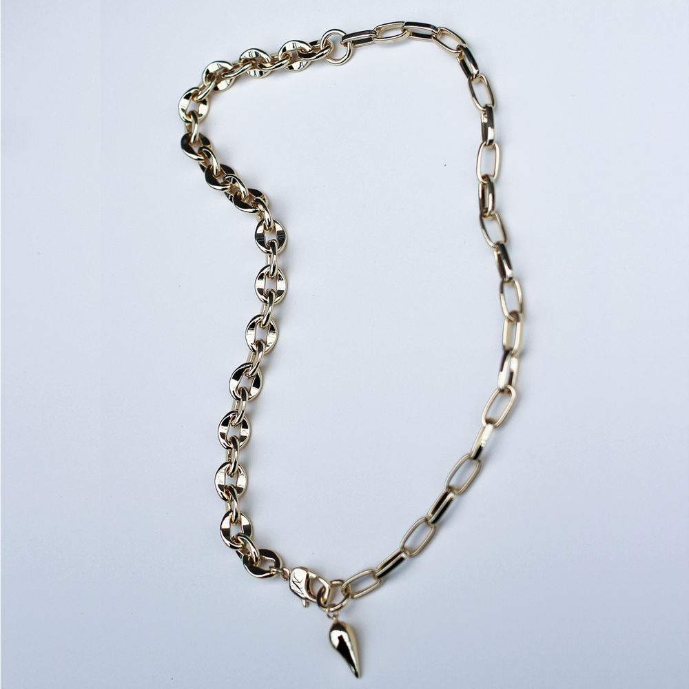 F+H Studios | Juxtapose Necklace | 18k Gold Plating - NASH + BANKS