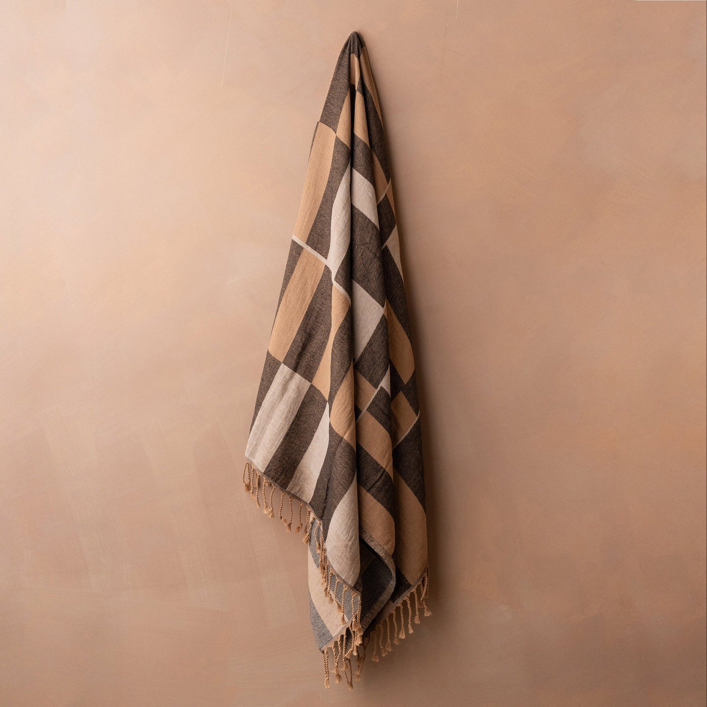 SAARDE | Karo Turkish Beach Towel - NASH + BANKS | Natural