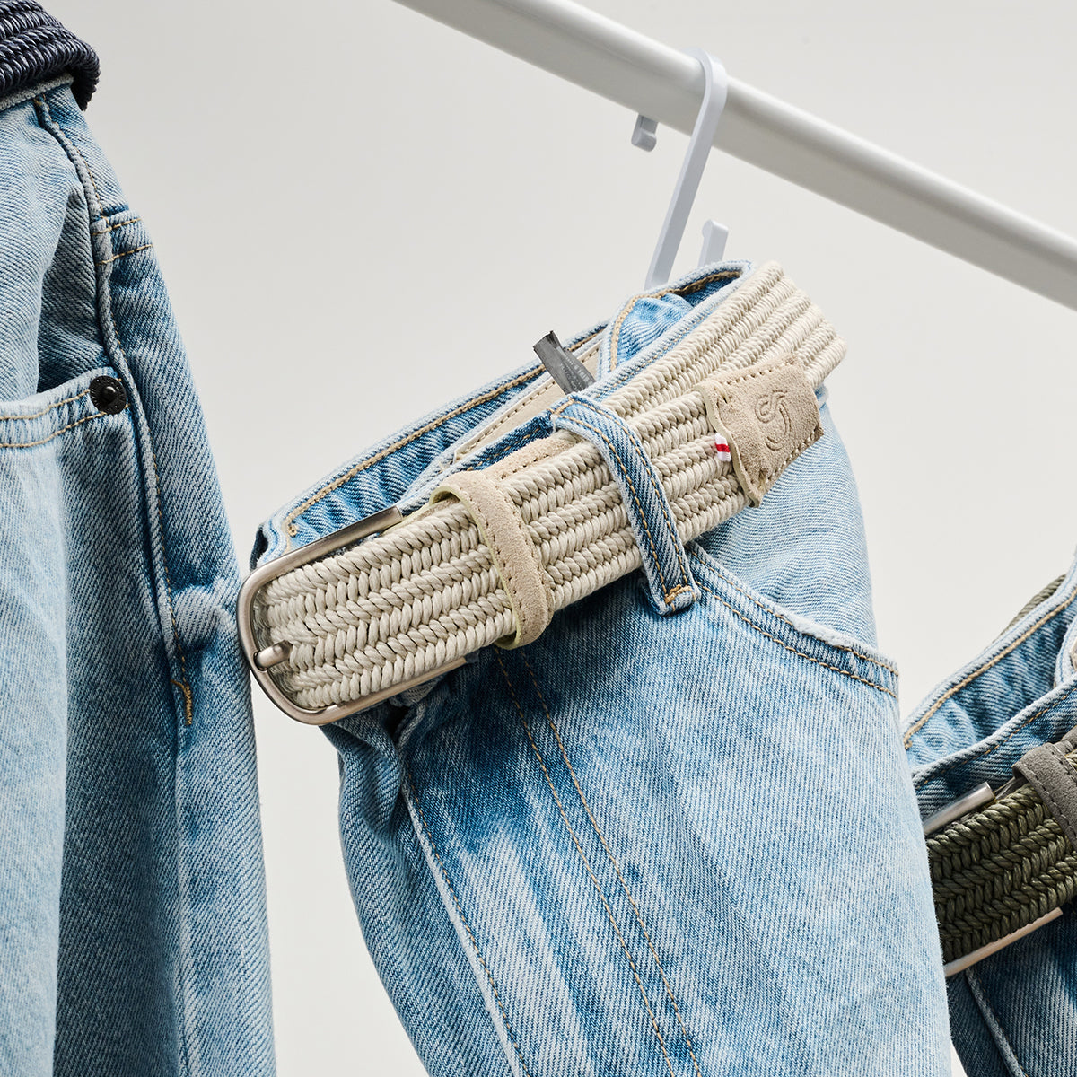 La Boucle | Waxed Cotton Belt | Toscana - NASH + BANKS