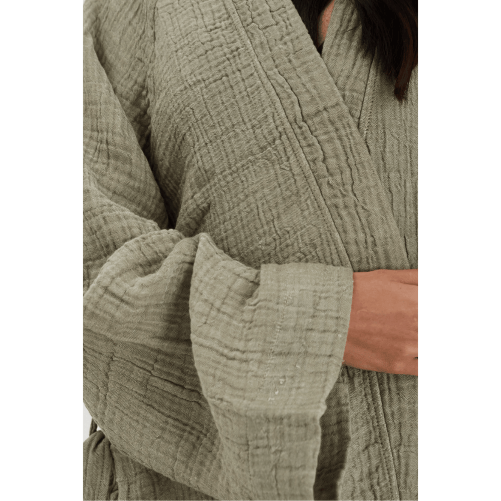 
                  
                    Lea Muslin Cotton Kimono | Sage
                  
                