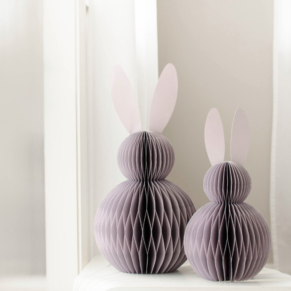 Lilac Paper Easter Bunny Standing | 36cmLilac Paper Easter Bunny Standing | 36cm
