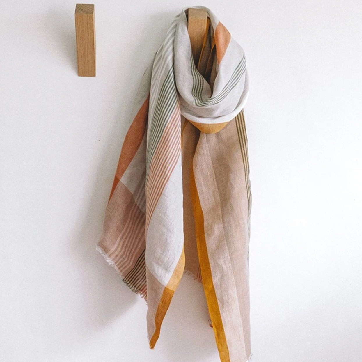 Mungo Textiles | Linen Scarf - NASH + BANKS | Clay