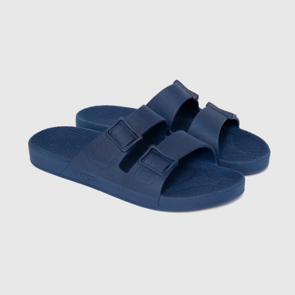 Linus Sandal | Navy Blue - NASH + BANKS