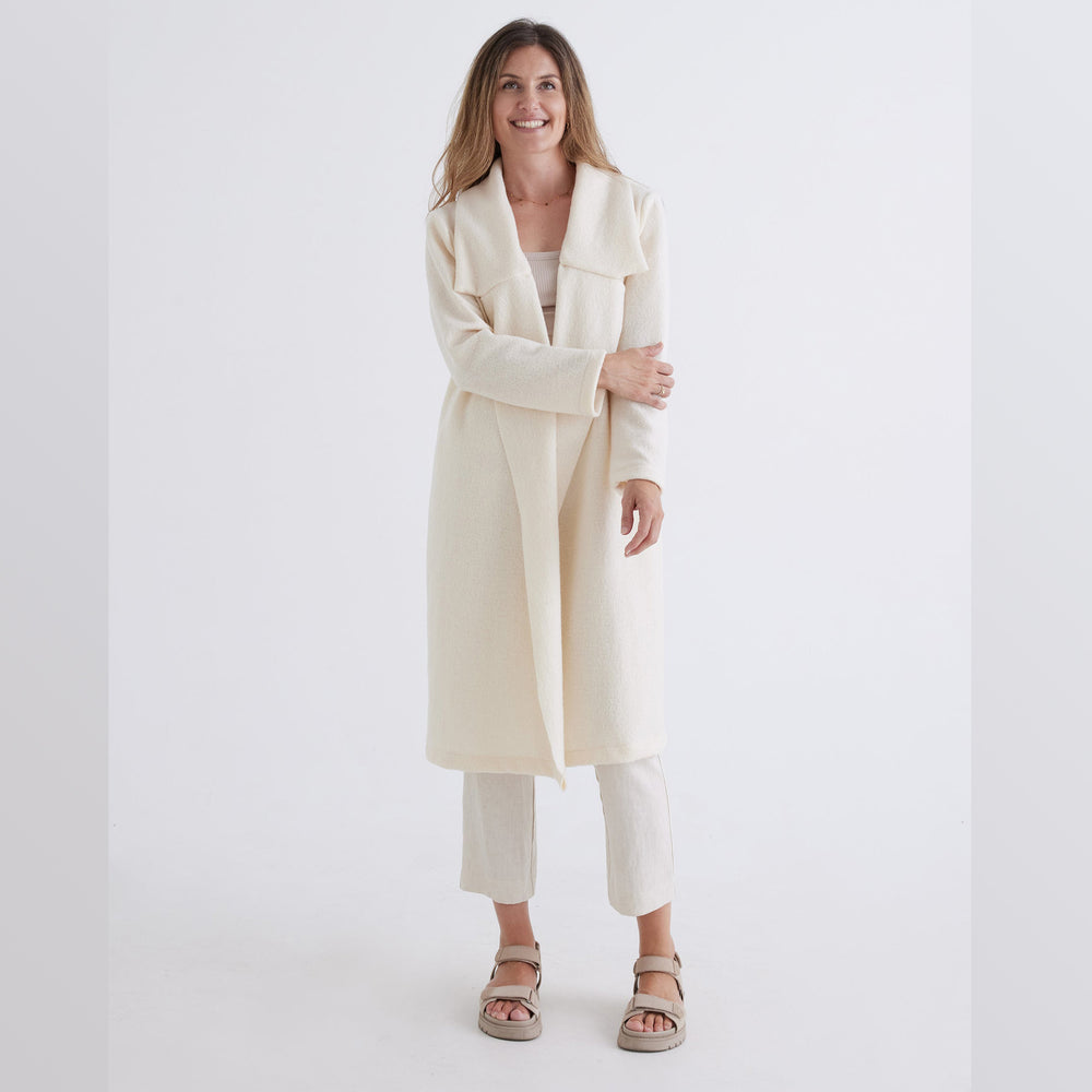 Devina Louise | Merino Wool Coat - NASH + BANKS | Vanilla