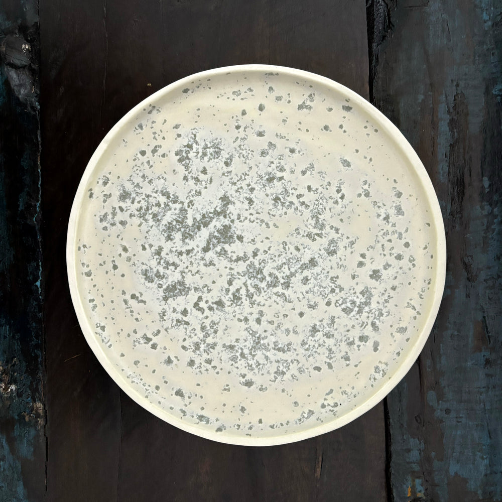 Flung Ceramics | Medium Side Plate | Speckled Clay #1