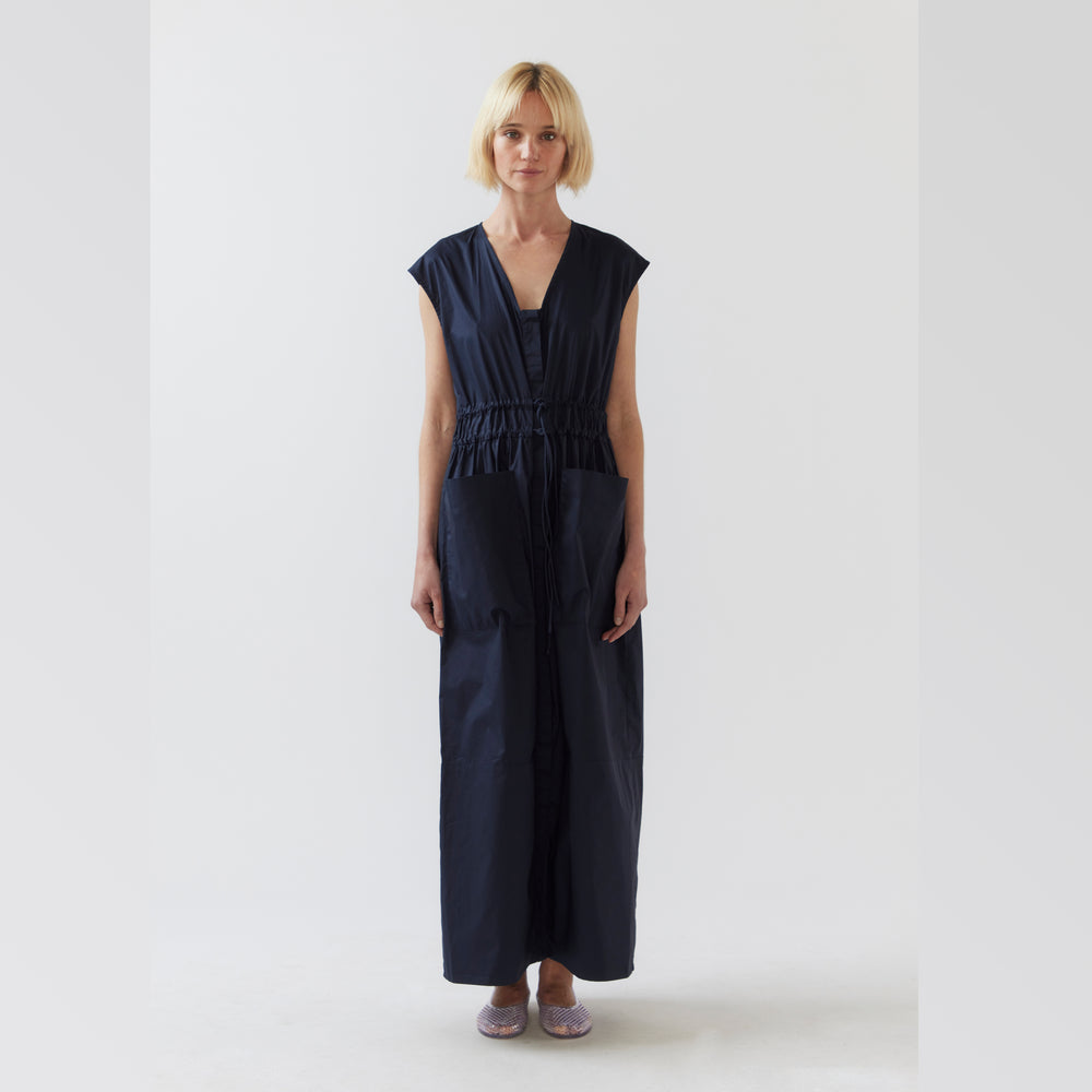 FOEMINA | MEG Dress | Navy Poplin - NASH + BANKS