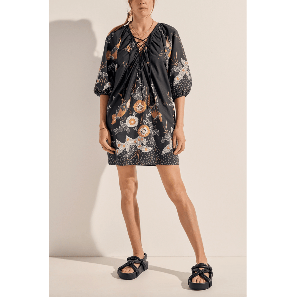 ILIO NEMA - Midas Navy Batik Print Dress