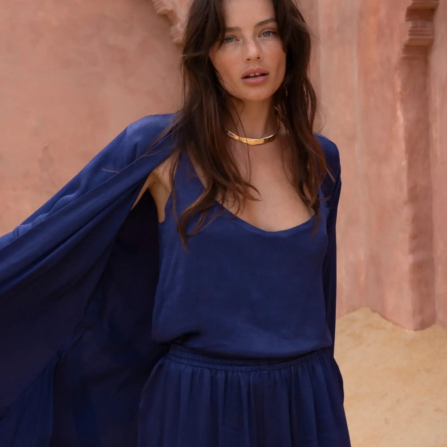 Brahmaki | Midnight Mystery | Silk Zenith Top - NASH+BANKS