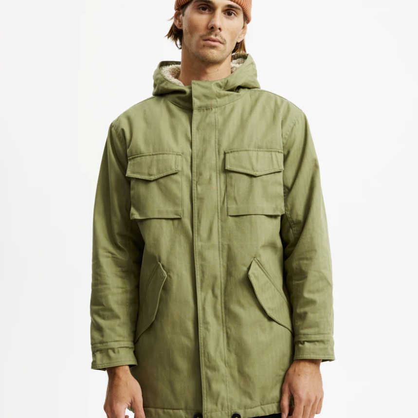 
                  
                    Mr Simple | Mod Sherpa Jacket | Army
                  
                