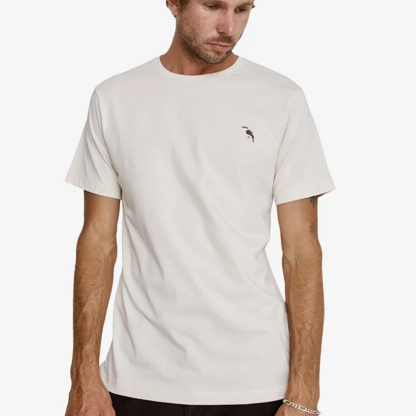Mr Simple - Reginald Print Tee | Authentic Logo | Natural