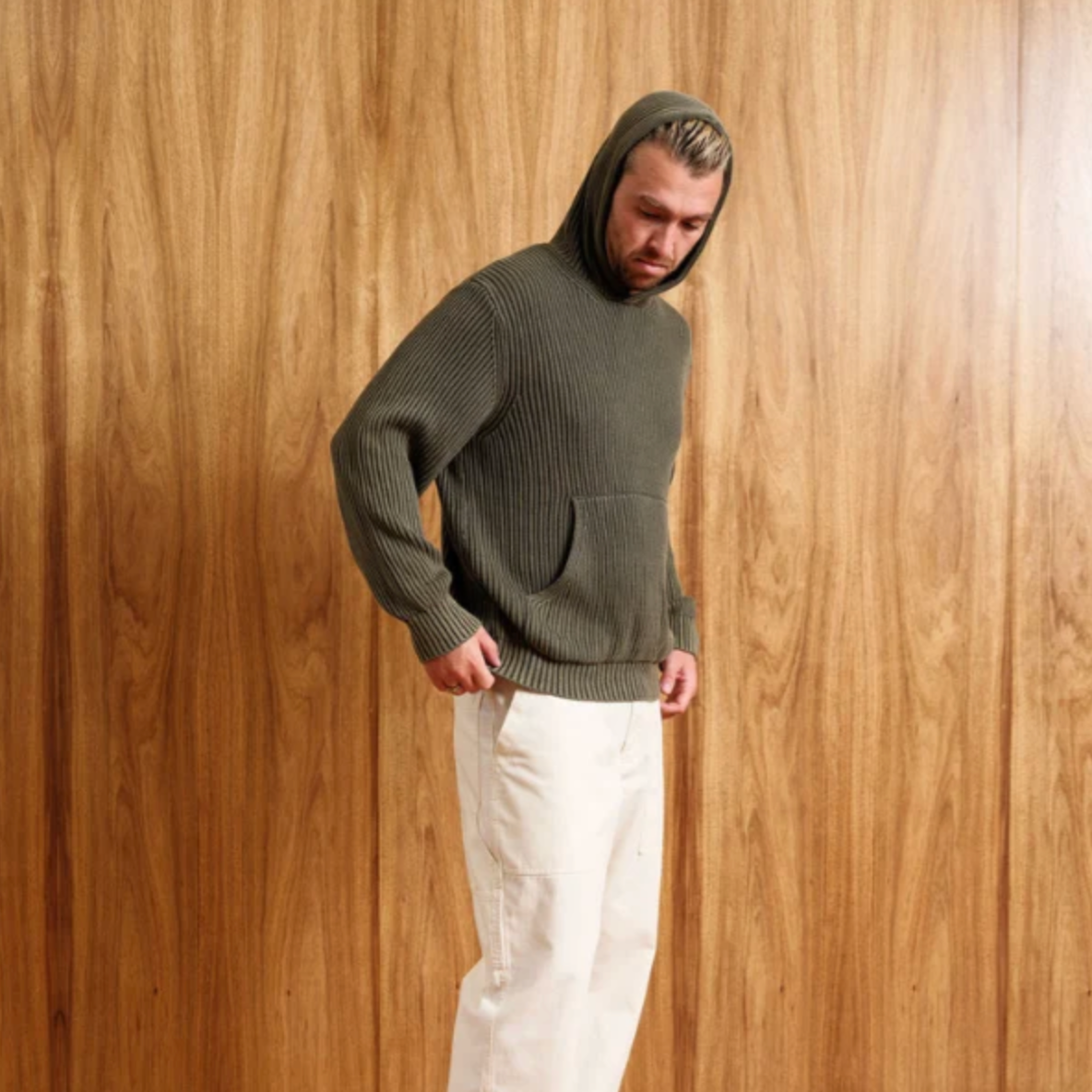 Mr Simple | Fisher Hood Knit | Fatigue