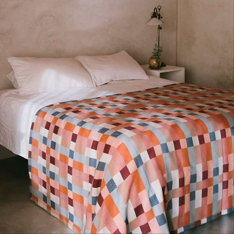 Mungo Textiles | The Double Cloth | Wild Fire | King Size - NASH + BANKS