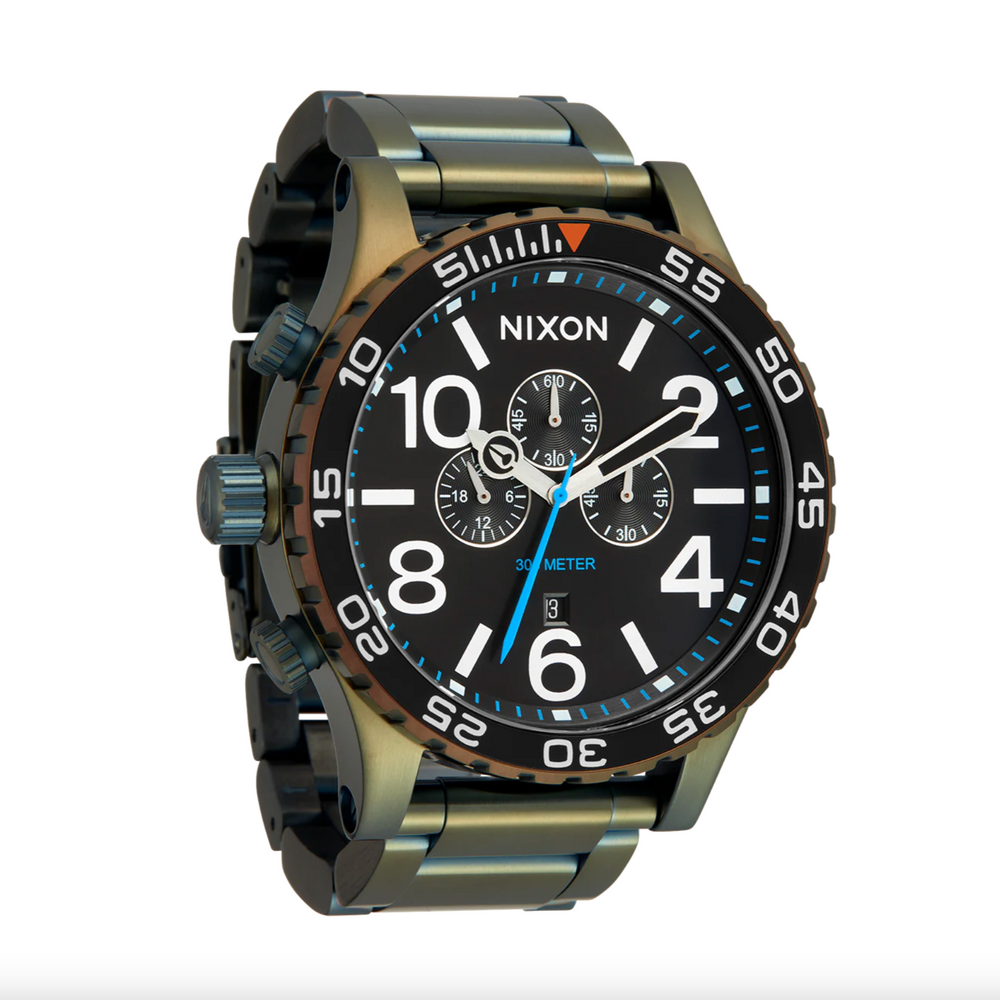 NIXON - 51-30 Chrono | Black Sunray / Surplus | Mens Watch