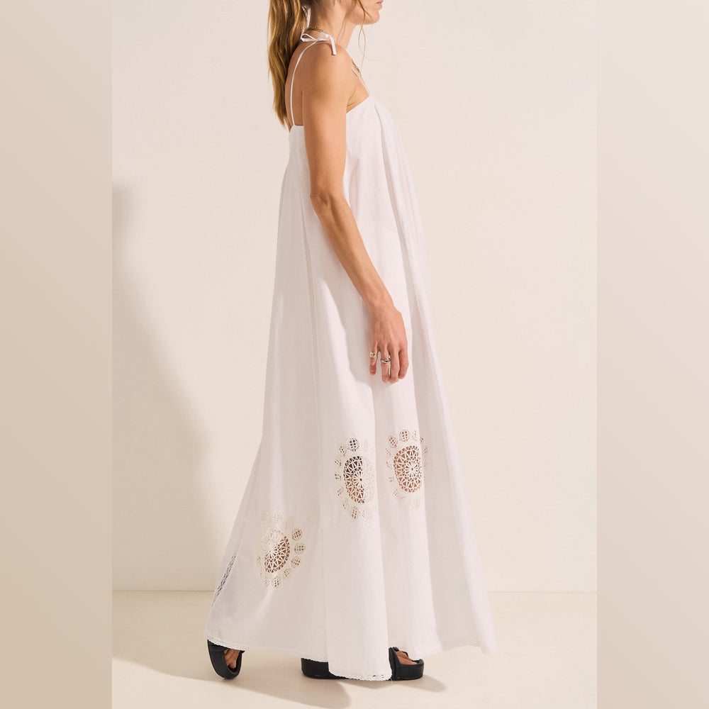 ILIO NEMA | Nisus White Cotton Poplin Dress - NASH + BANKS