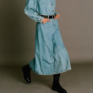 Outland Denim - Ruby A-Line Maxi Skirt | Heritage