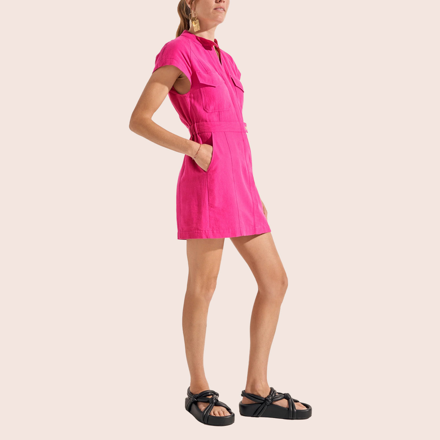 ILIO NEMA | Ocean Fuchsia Mini Dress