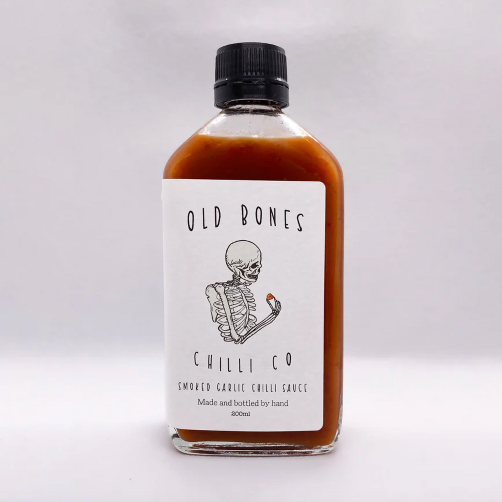 Old Bones Chilli Co | Smoked Garlic Chilli Sauce | 200 ml