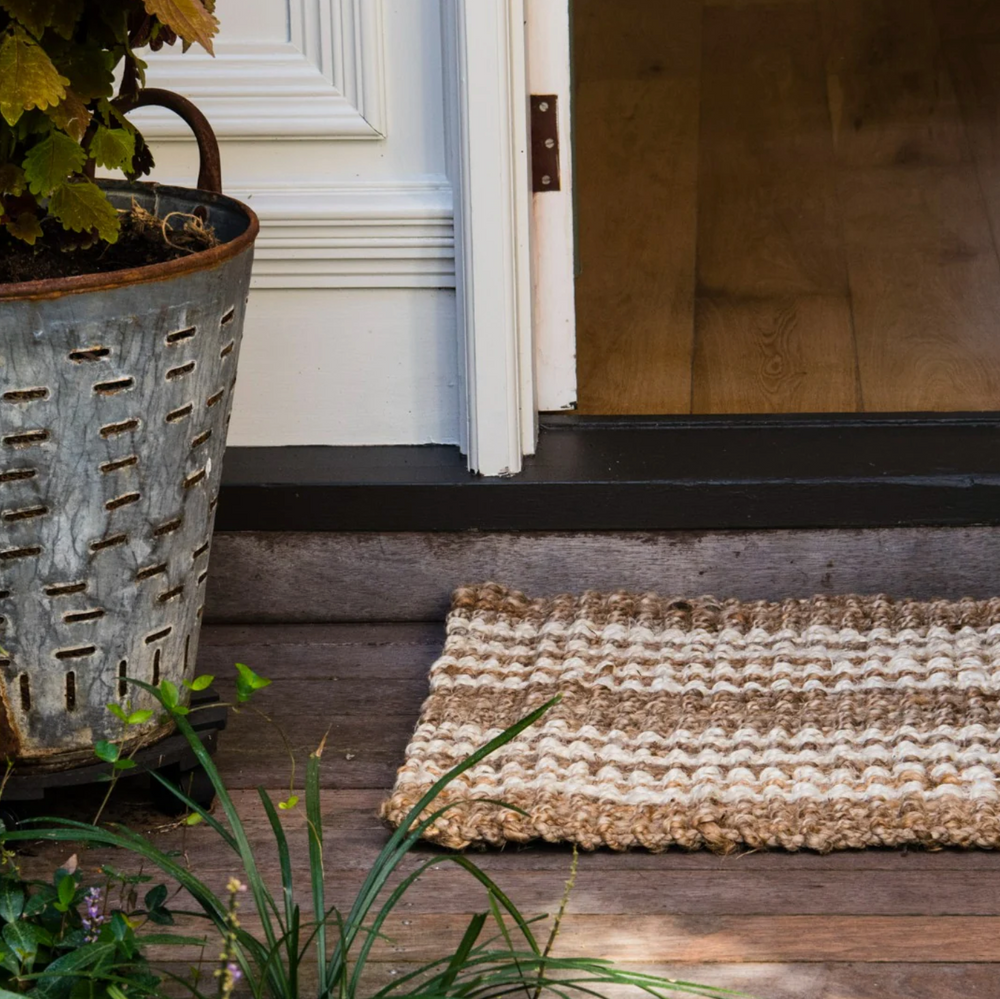 Zebra Home | Osbourne Stripe Jute | Doormat