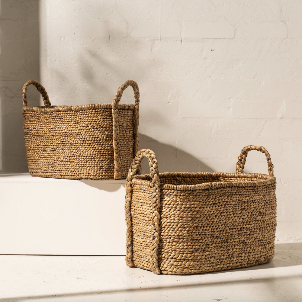 Waterhyacinth Oval Basket - NASH + BANKS