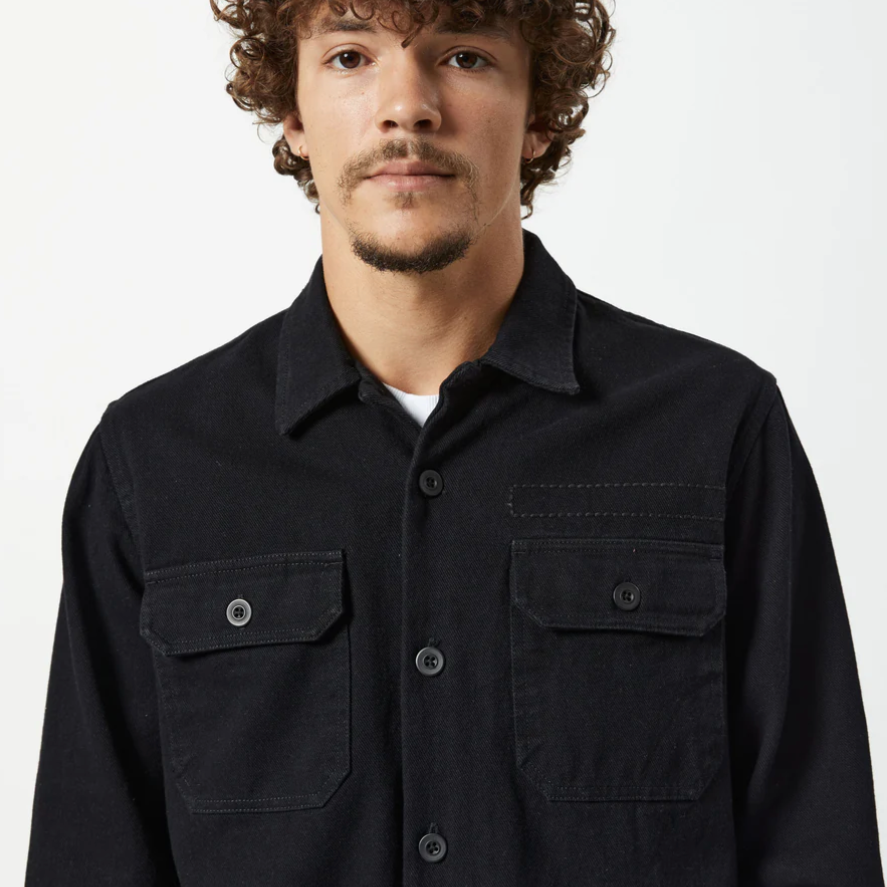 
                  
                    Mr Simple - Overshirt Sun Embroidery | Black
                  
                