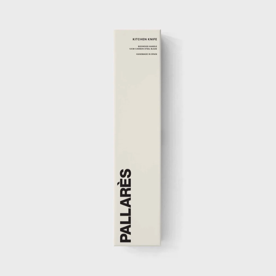 
                  
                    Pallarès | Kitchen Knife | Boxwood | 13cm Carbon Steel Blade - Buy unique gifts at Nash + Banks
                  
                