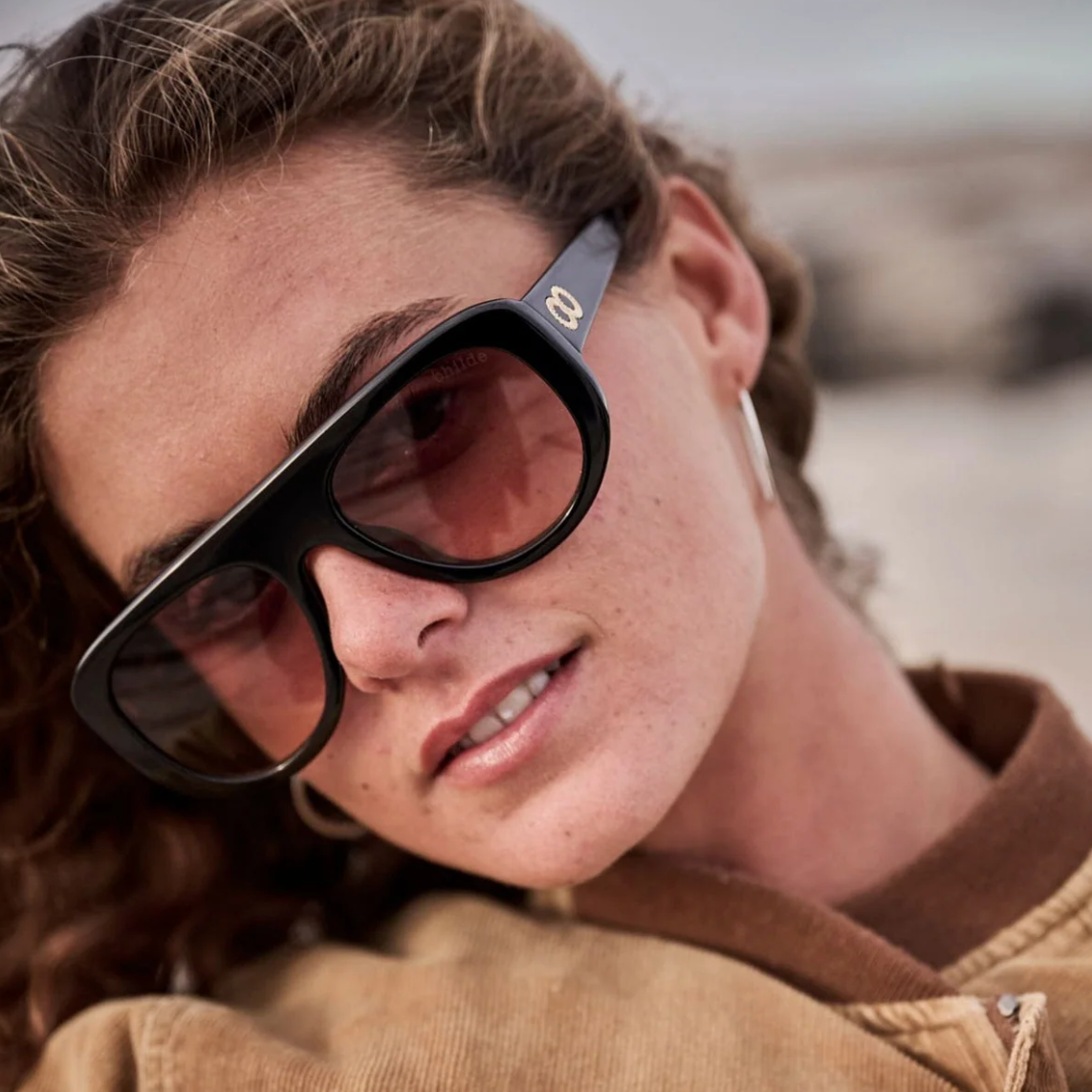 CHILDE Eyewear - PHASE Gloss Black | Rose Gradient Bio Lens