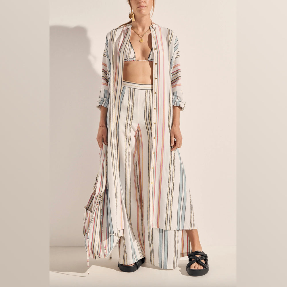 ILIO NEMA | Pollux Byron Stripe Maxi Caftan Dress