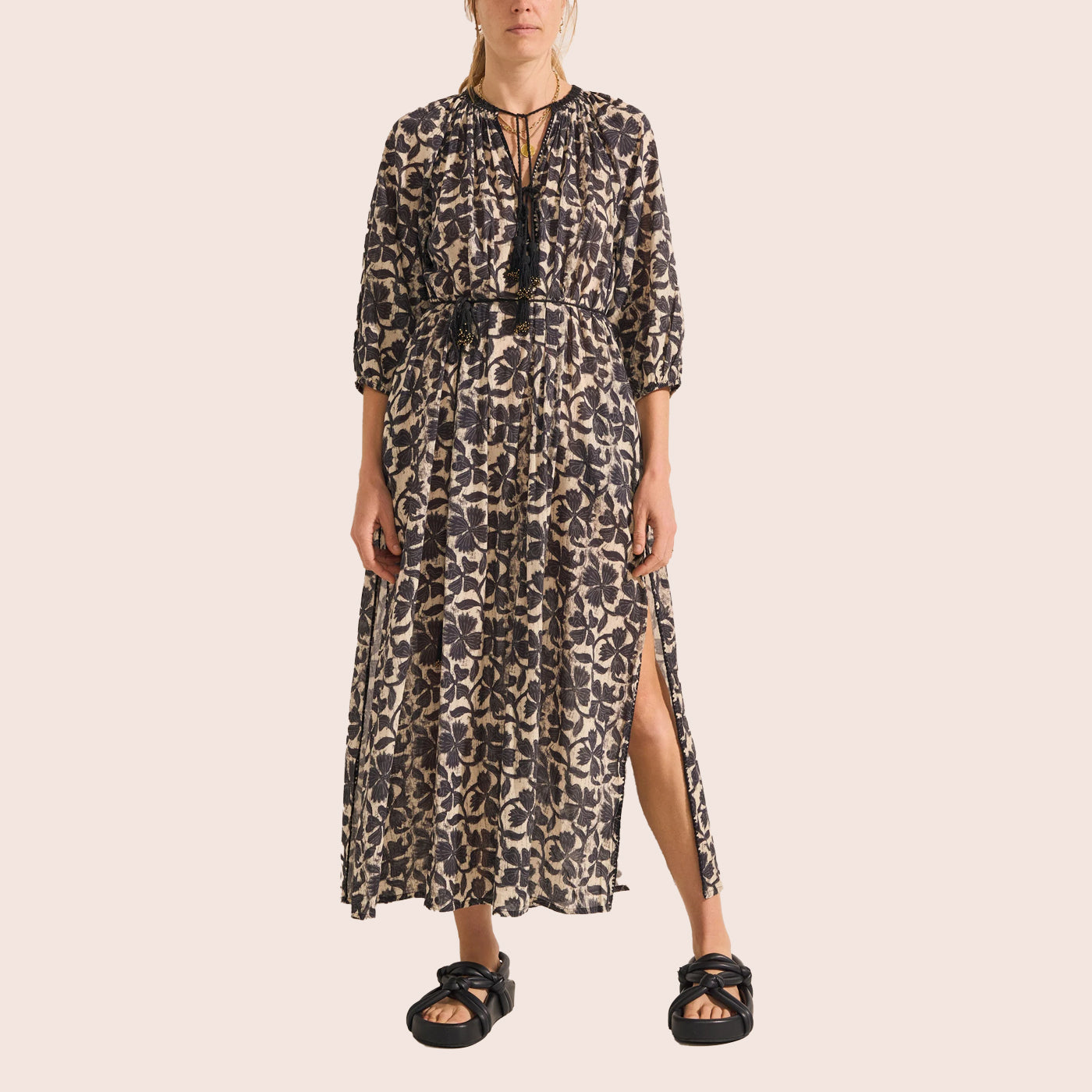 ILIO NEMA | Priam Clover Print Caftan