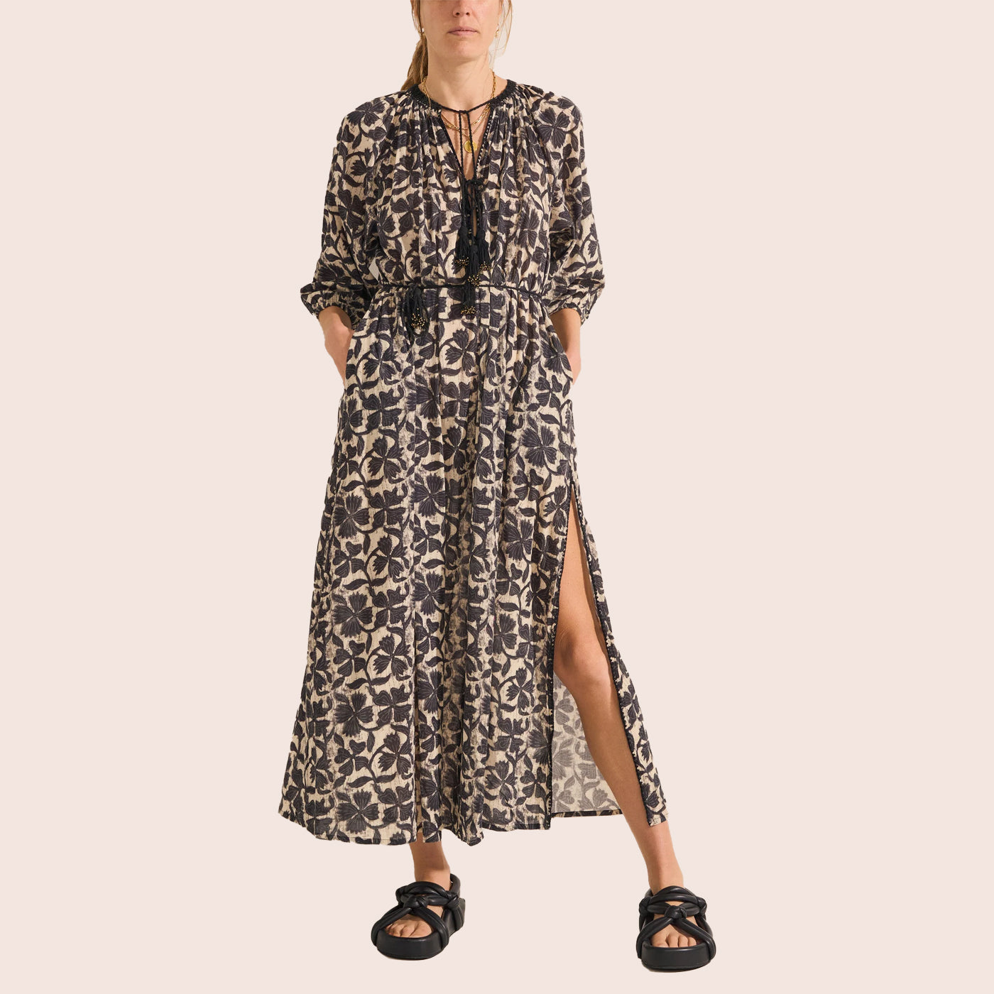 ILIO NEMA | Priam Clover Print Caftan