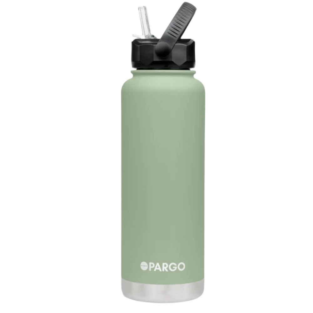 Project PARGO | 1200ml Insulated Sports Bottle w/ Straw Lid - NASH + BANKS | EUCALYPT Green
