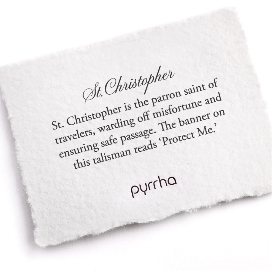 Pyrrha - St. Christopher | 16" Fine Curb Chain