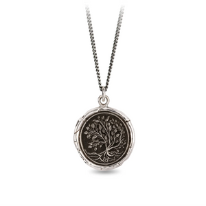 Tree Of Life Necklace | 26" Fine Curb Chain