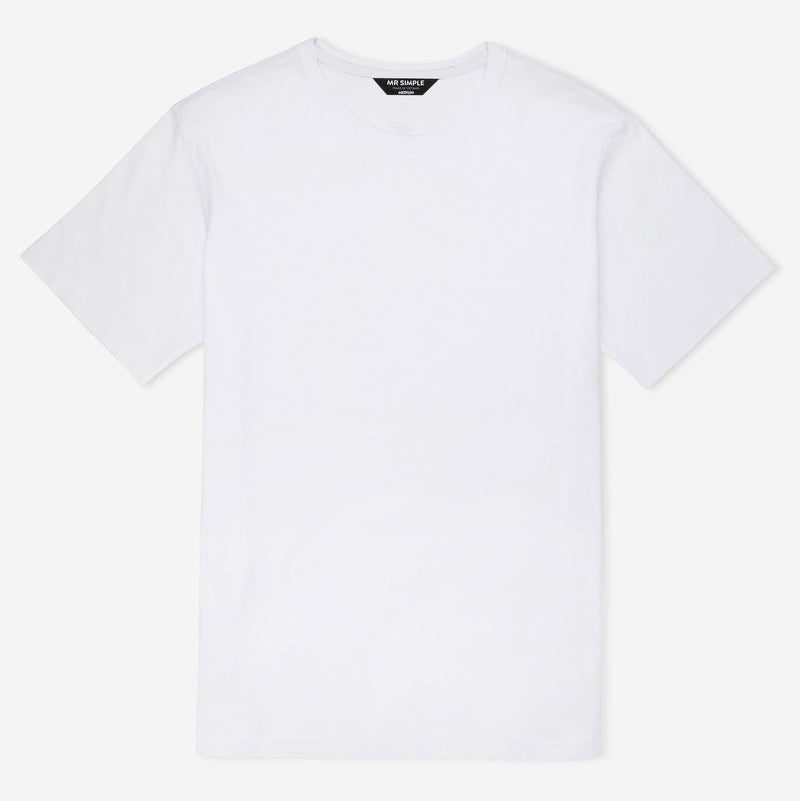 Mr Simple | Reginald Organic Tee - NASH + BANKS | White