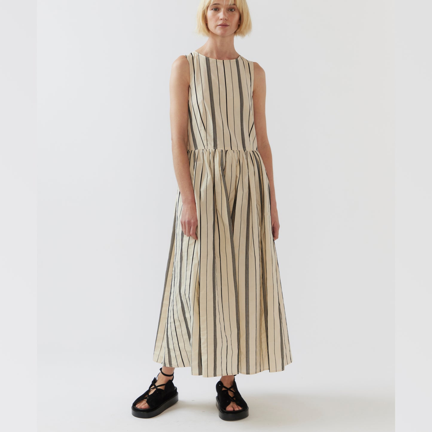 FOEMINA | REMINGTON Dress | Black Stripe Jacquard - NASH + BANKS