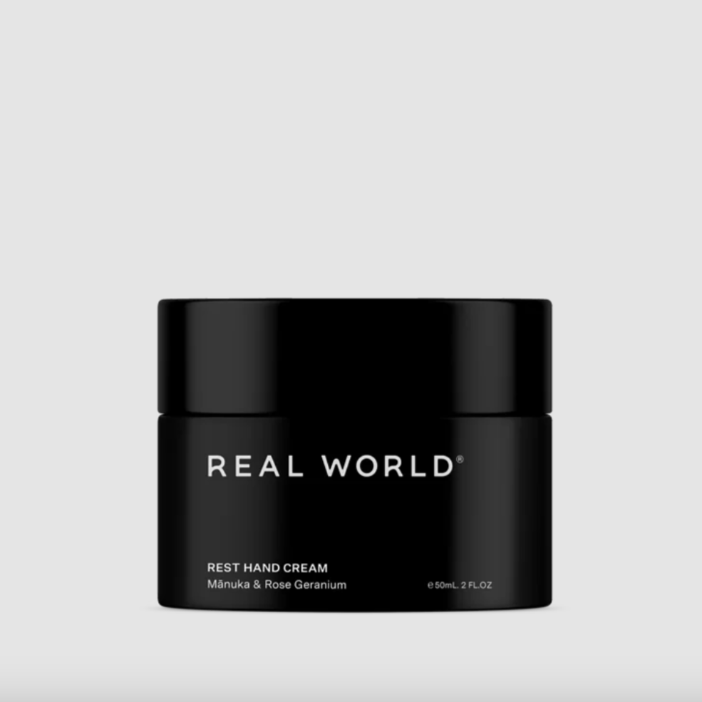 Real World | Rest Hand Cream | Mānuka & Rose Geranium