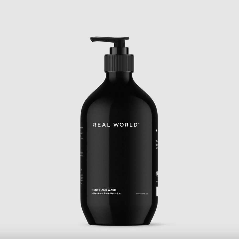 Real World | Rest Hand Wash | Mānuka & Rose Geranium
