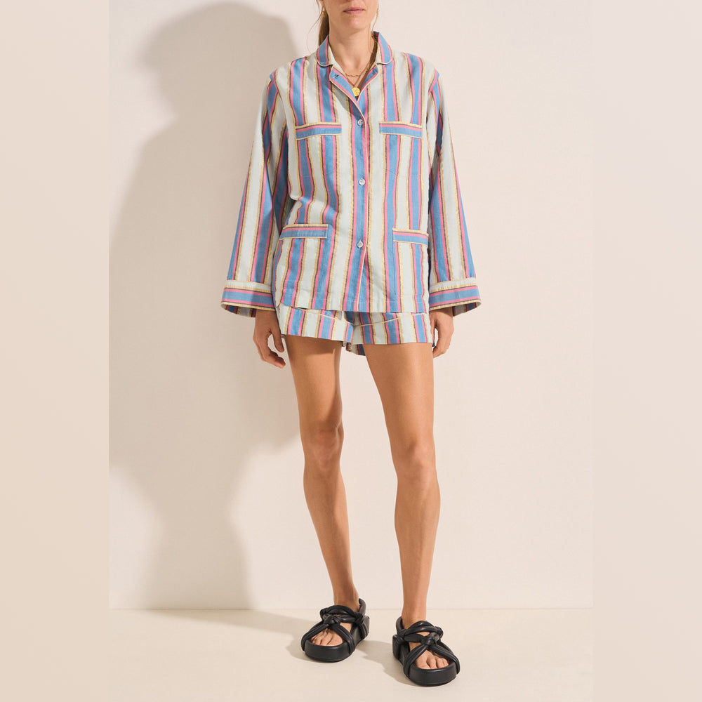 ILIO NEMA | Talus Mykonos Stripe Shorts - NASH + BANKS