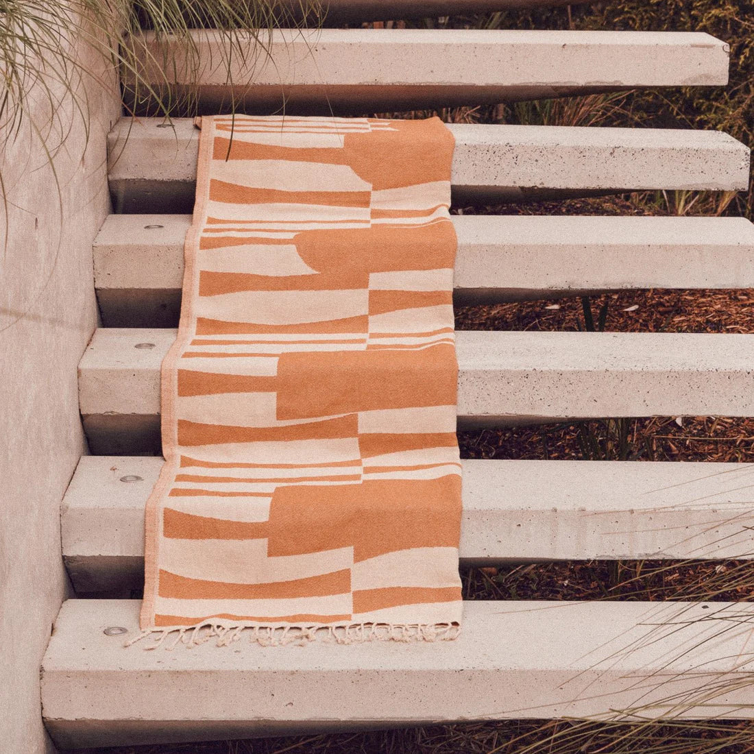 Totem Turkish Beach Towel | Terracotta - NASH + BANKS