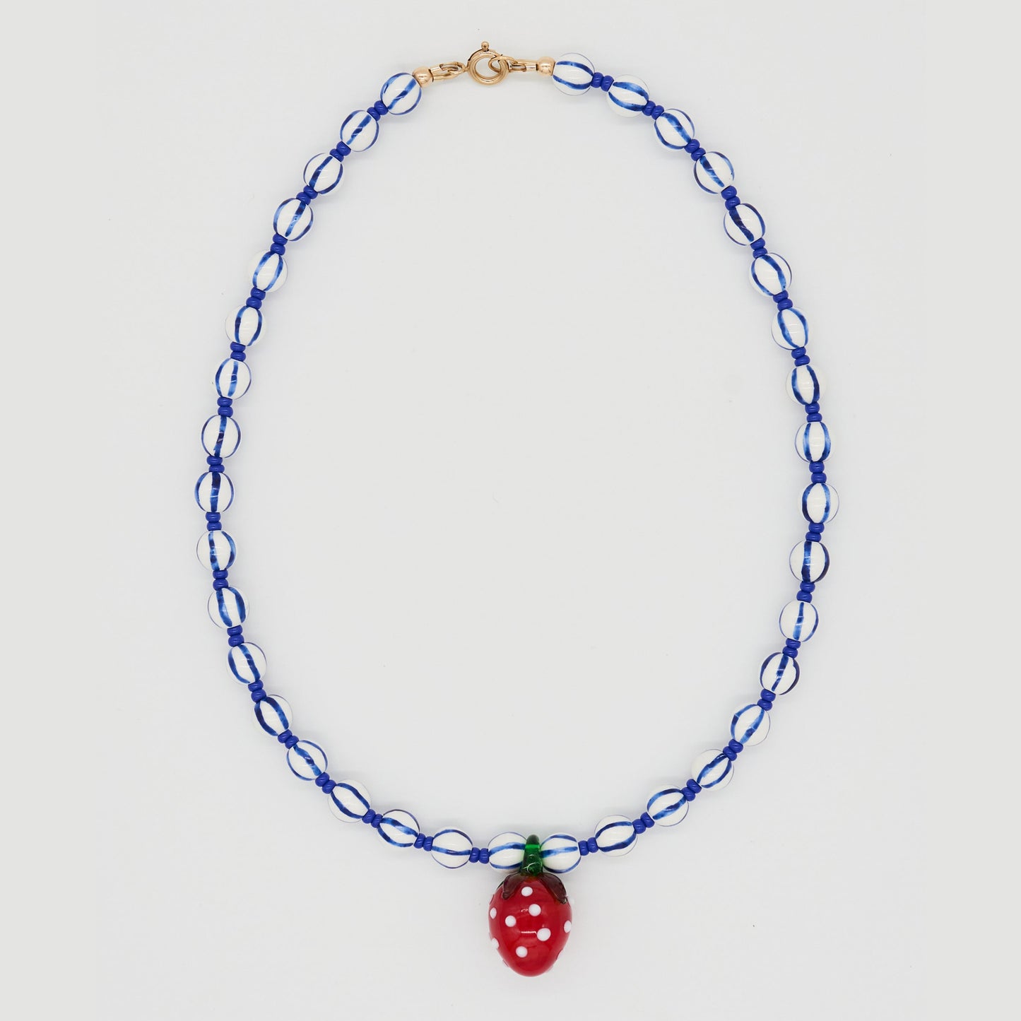 J By Design | Santorini Fruit Necklace | Strawberry Stripe - NASH + BANKS