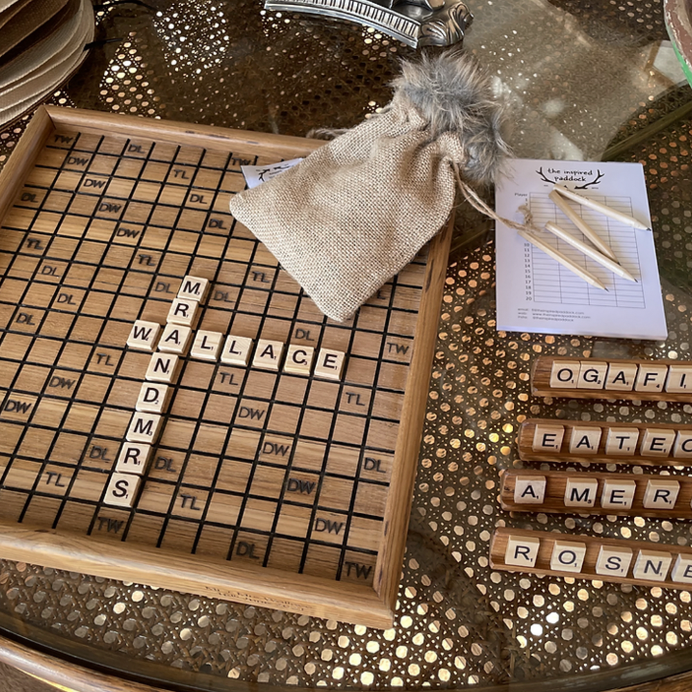 Handcrafted Scrabble - NASH + BANKS