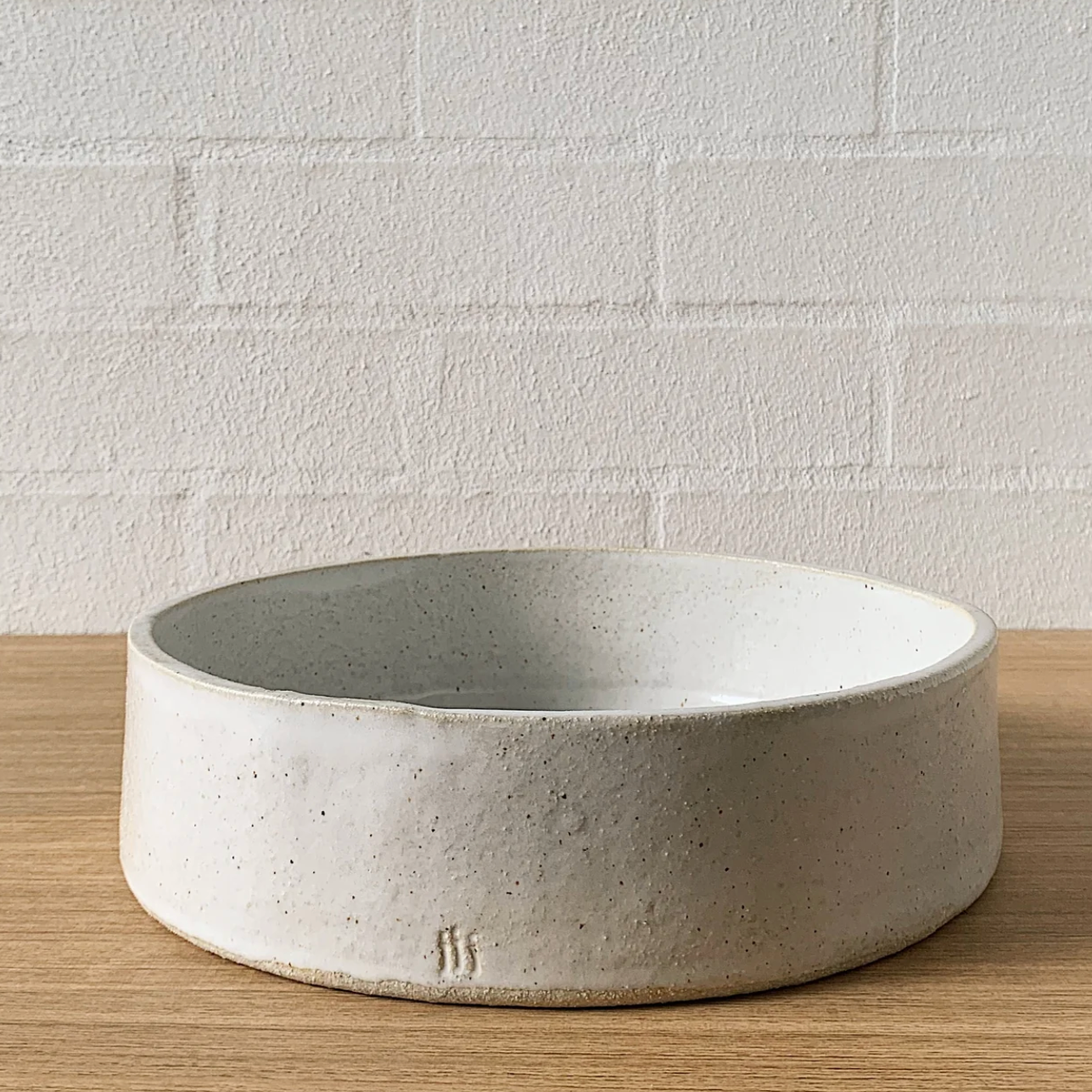 Jenn Johnston Ceramics - White ServeUP - Stacking Serving Dish | Medium
