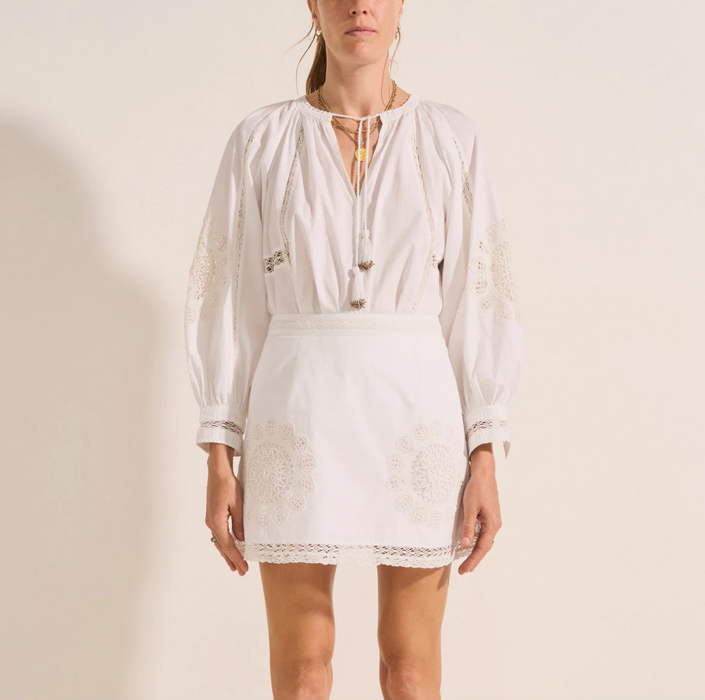 ILIO NEMA | Otus White Blouse - NASH + BANKS